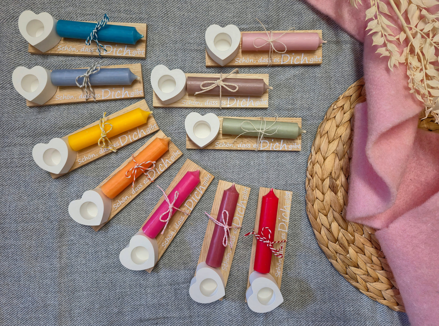 "Schön, dass es dich gibt"-Kerze