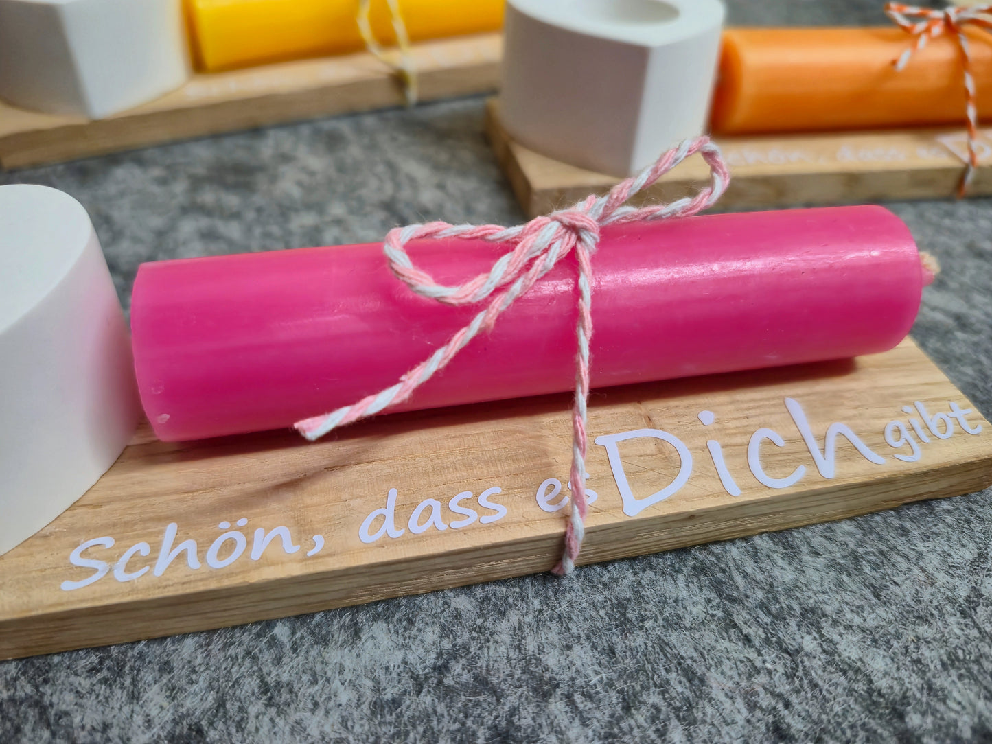 "Schön, dass es dich gibt"-Kerze