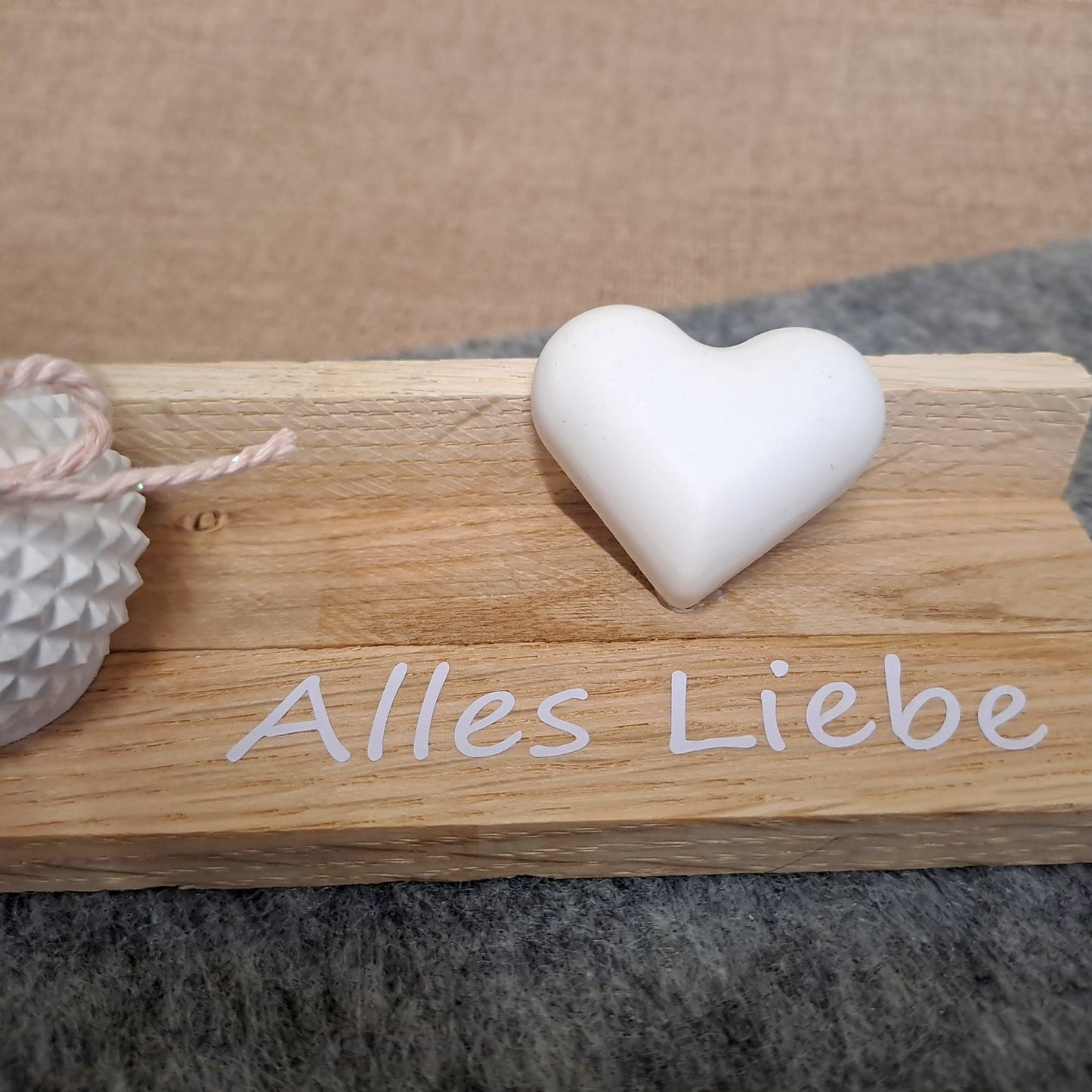 Alles Liebe mit Kerze