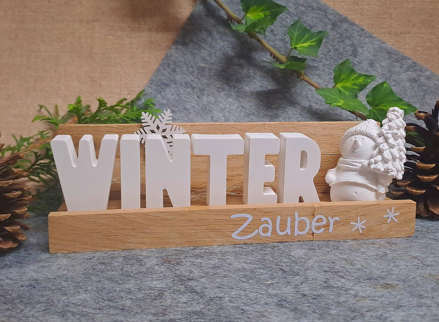 Winterzauber mit Schneemann