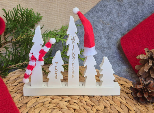 Weihnachtliche Winterbäume