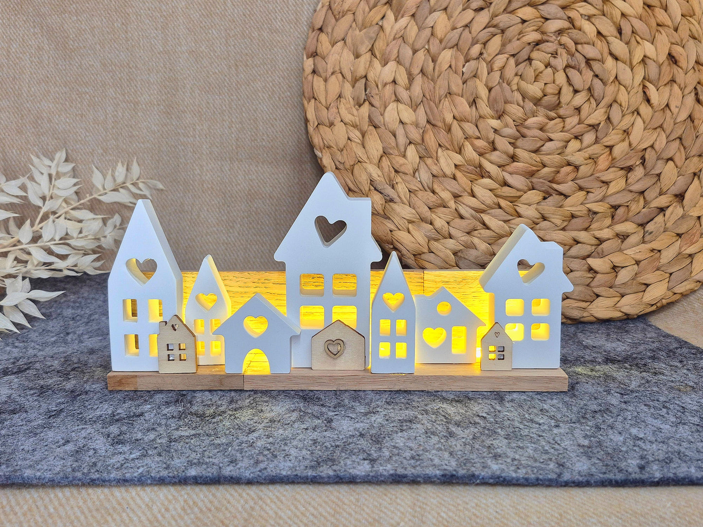 Leuchtendes Lichterstädtchen