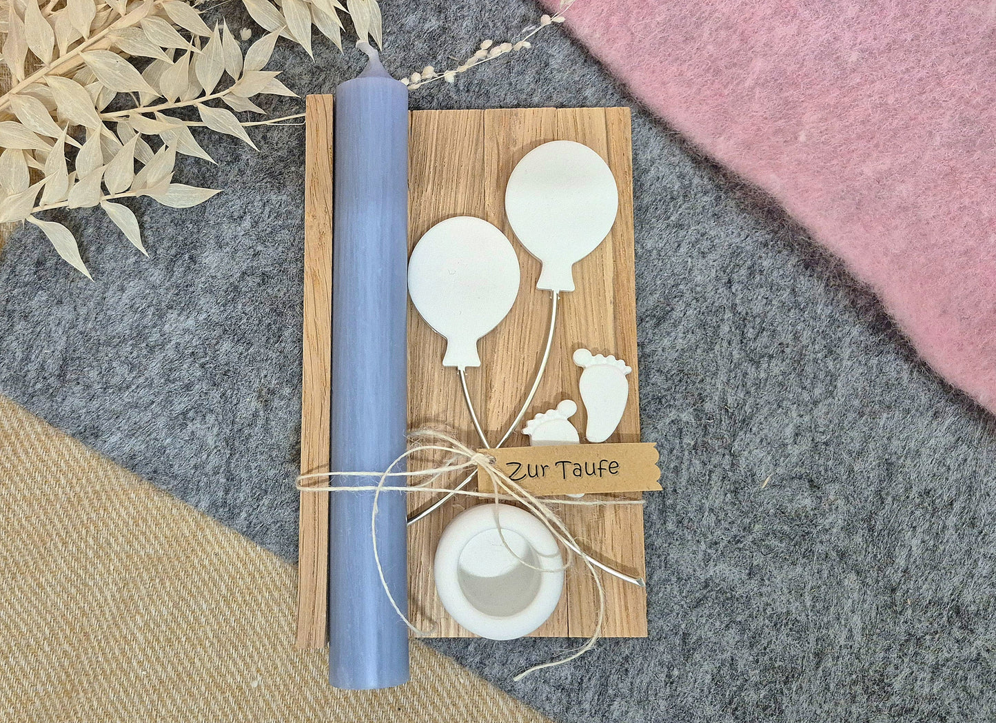 Zur Taufe mit Luftballons