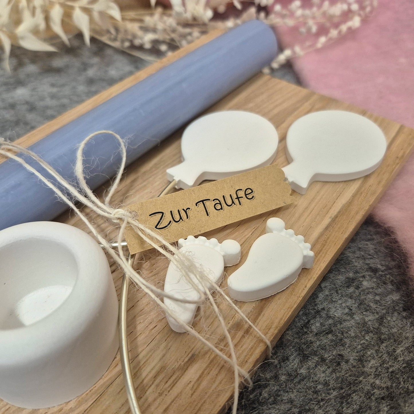 Zur Taufe mit Luftballons