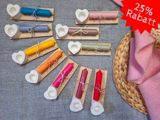 "Schön, dass es dich gibt"-Kerze